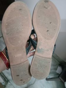 Vishudh Black Braided Sandals