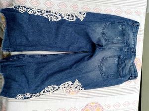 Lace Detail Jeans