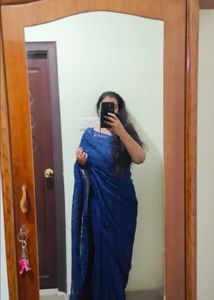 Elegant Navy Blue saree