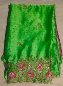 Beautifull Work Saree💚