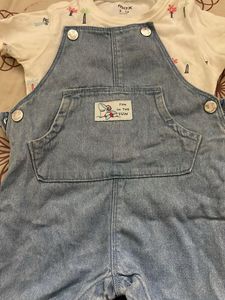Baby Denim Overalls Set