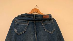 Blue Denim Jeans wide leg