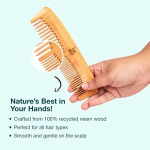 Kacchi Neem Wooden Comb