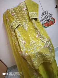 Elegant Embroidered Pakistani Suit