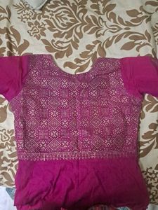 Pink &amp; Gold Long Dress