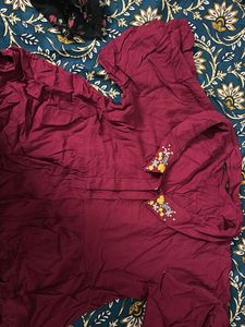 Maroon Tunic Top