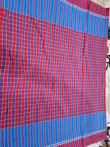 New Red Gamcha With Blue Border