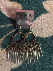 Silver Boho Dangle Earrings