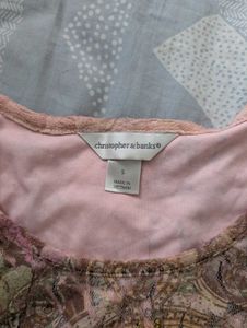Pink Patterned Top