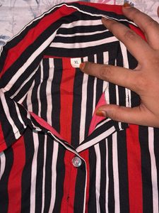 Striped Shirt Dress