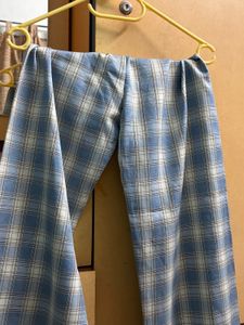 Plaid Blue Pants