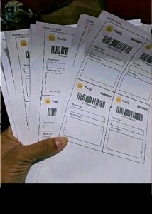 100 Shipping Labels B&amp;W
