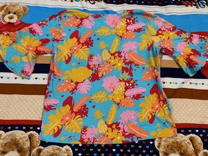 Flower Printed T Shirt