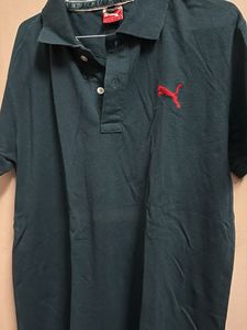 Puma Teal Blue Polo t- Shirt