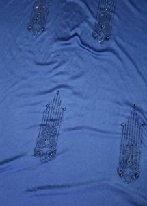 Elegant Blue Ethnic Fabric