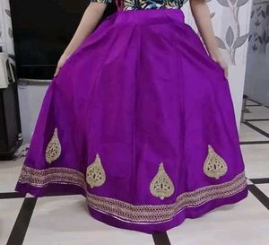 Purple Ethnic Skirt