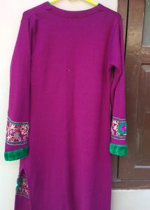 Purple Woolen Kurti