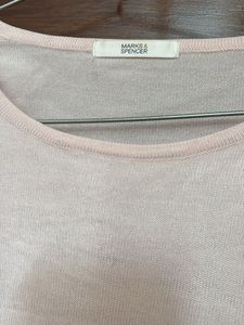 Light Pink Knit Sweater - Minimalist Style