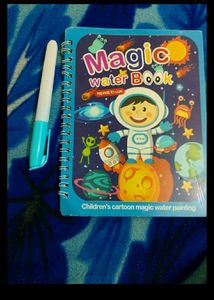 Kids Reusable Magic Water Coloring Book - Space Th