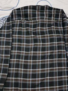 Grunge Checked Shirt L size unisex