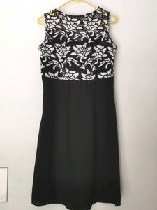 Black &amp; White Floral Dress