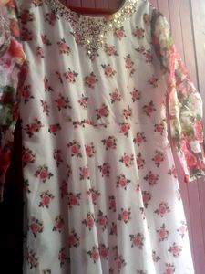 Floral Printed Long Gown