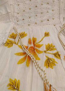 Yellow Colour Shifli Designer Plus Size Dress
