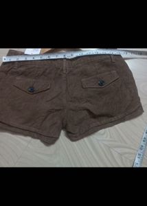 Brown Casual Shorts