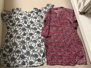Printed Short Kurtis - Set of 2