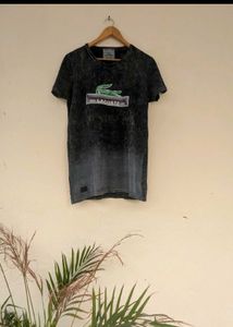 Lacoste Graphic Tee - Black Wash