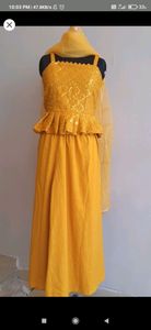 Peplum top and sharara With Duppata