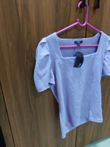 Code Brand Cute Purple Top