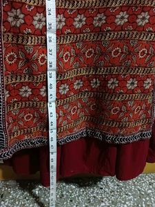 Ethnic Gown With Attached Skirt