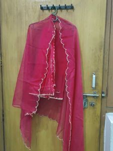 Elegant red Dupatta combo