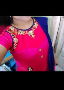 Mirror Work Kurti Set
