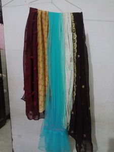 Combo 5 Dupatta 1 Kurti  Or Dress