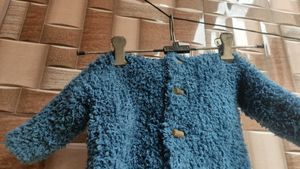 Cozy Blue Baby Cardigan