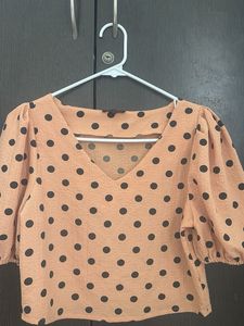 Polka Dot Crop Top