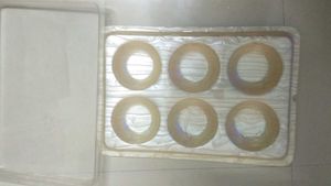 Set of Six Impressioned Decorative Tray