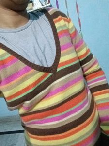Striped Knit Sweater