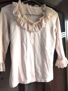 Period Drama Cotton Lace Top