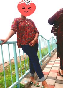 Printed Top Size 34