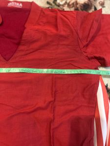 Red Stripped Co-ord Set