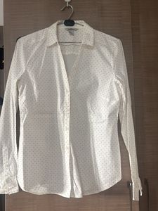 Formal Shirt White With Black Dots