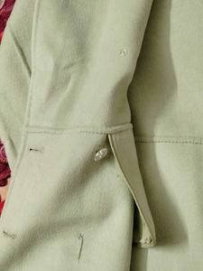 Mint Green Double-Breasted Coat