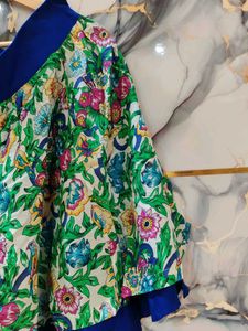 globus Floral Print flair skirt large size