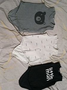 3 Onesies For Baby Boy