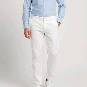 White Straight Leg Pants