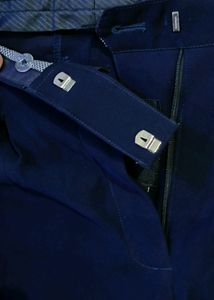 Wide Leg Trousers -Midnight Blue