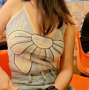 Crochet Bow Tank Top